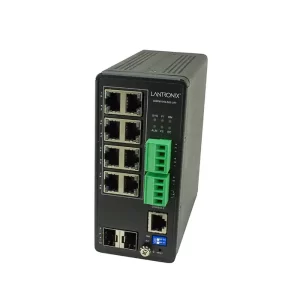Lantronix SISPM1040-582-LRT -  Managed Industrial Gig Switch PoE++ (8 Port)